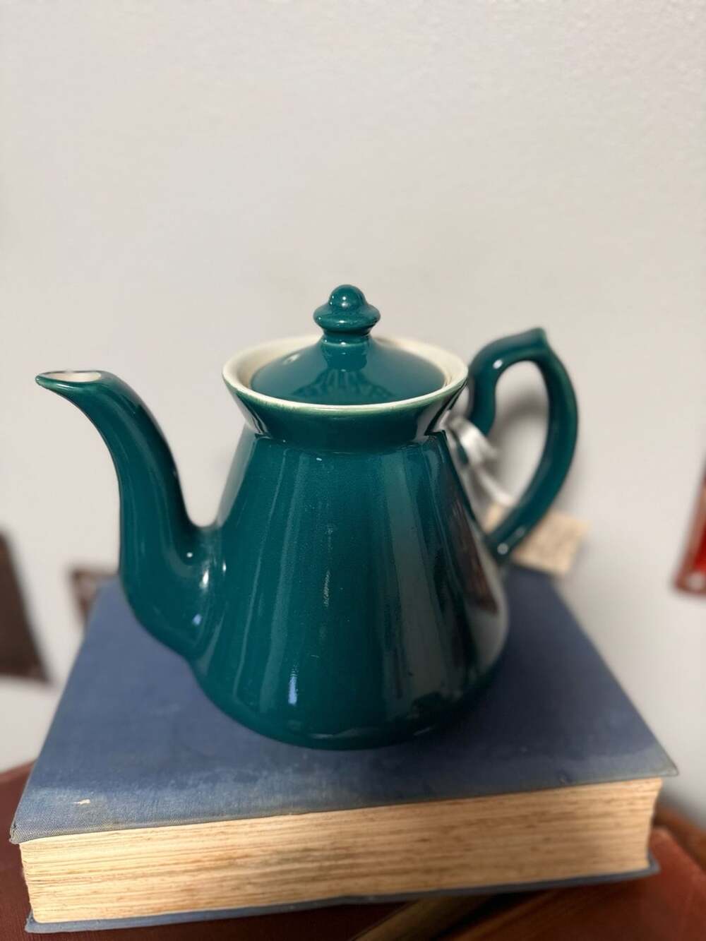 Vintage Hall Teapot Philadelphia Green Ceramic Teapot with Lid